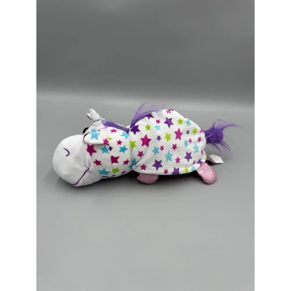 Flip A Zoo Stella Unicorn/ Aki Dragon Sequined Plush 11” Stuffed Animal